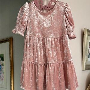 GAP Pink Velvet Kids Dress